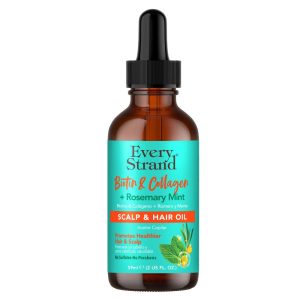 روغن مو و اسکالپ رزماری اوری استرند حاوی بیوتین و کلاژن Biotin & Collagen + Rosemary Mint Scalp & Hair Oil